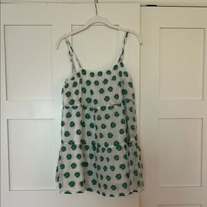 Buddy Love White and Green Floral Dress